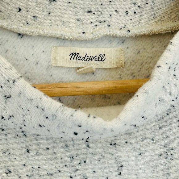 Madewell Donegal Mockneck Sidbutton Sweatshirt Large - Picture 4 of 7